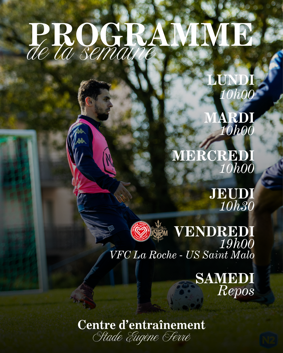 Programme de la semaine